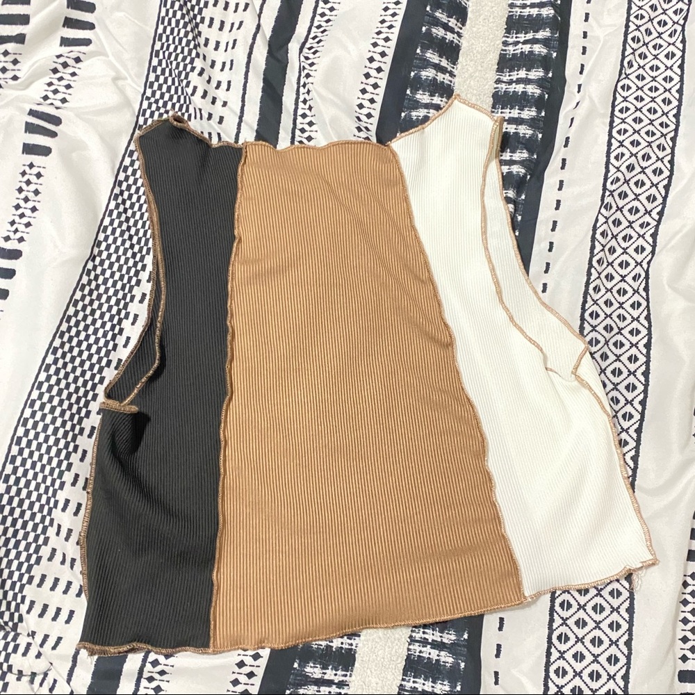 Shein Cropped Ribbed Shirt - Picture 3 of 3